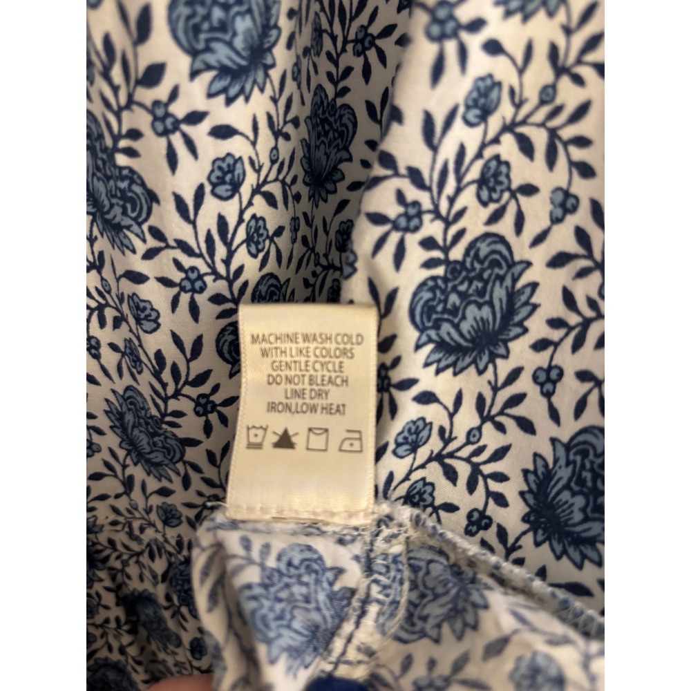 Max Studio Blue & White Floral Tiered Dress – Size Medium – Boho Style - Picture 8 of 8